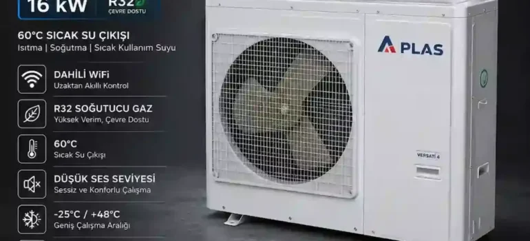 A Plas Versati 4 16 kW monoblok ısı pompası Antalya